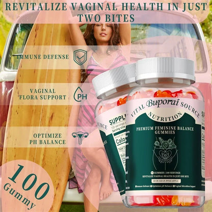 Premium Feminine Balance Gummies - Protecting Women'S Vaginal Health, Supports PH Balance Supplement